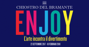 Inizierà a settembre la mostra “Enjoy - L'arte incontra il divertimento”, di scena al Chiostro del Bramante a Roma. 