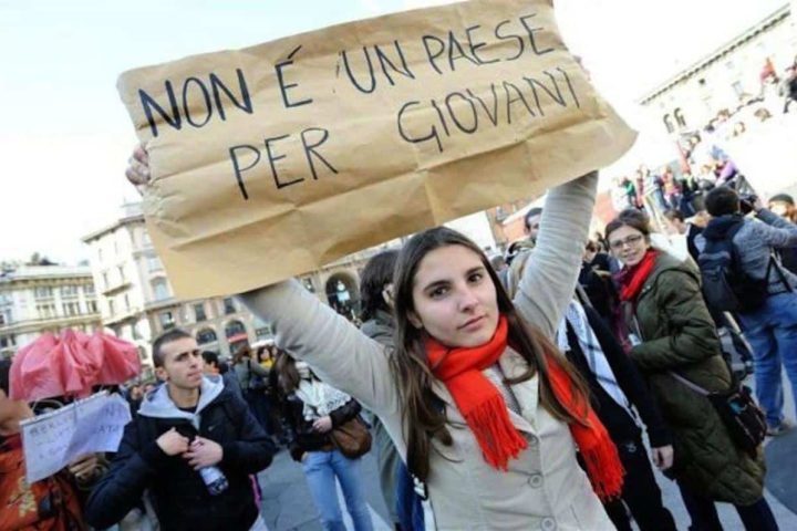Mercato del lavoro con pochi giovani